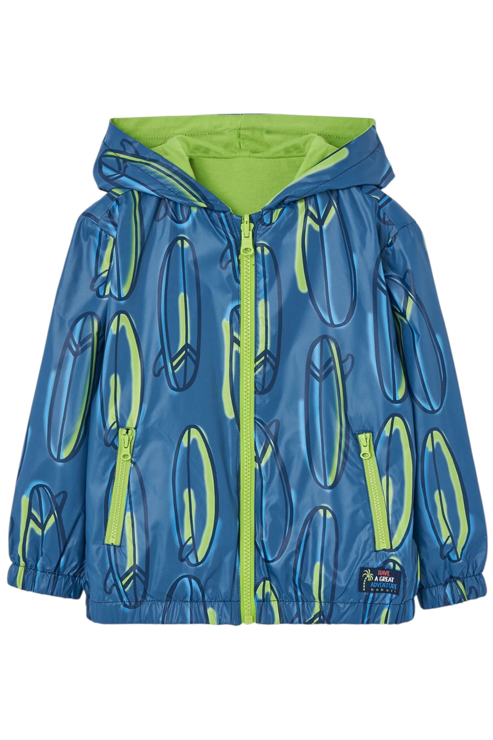 Ветровка мал. АРТ.531009,син-зел,пэ-хл