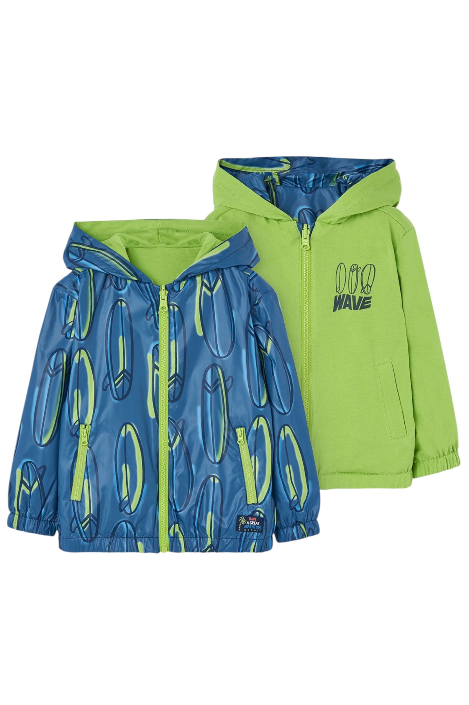 Ветровка мал. АРТ.531009,син-зел,пэ-хл