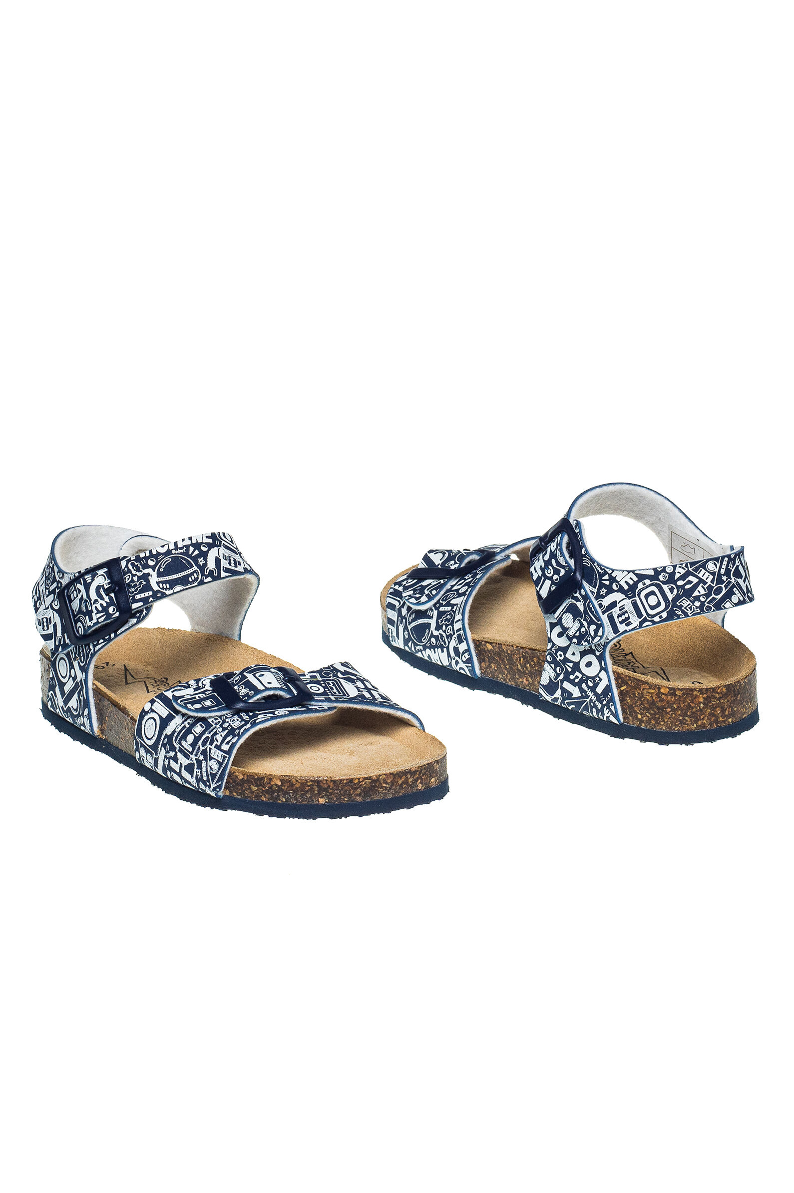 Сандалии мал. АРТ.7429033,син-бел,и.к/тек-н.к