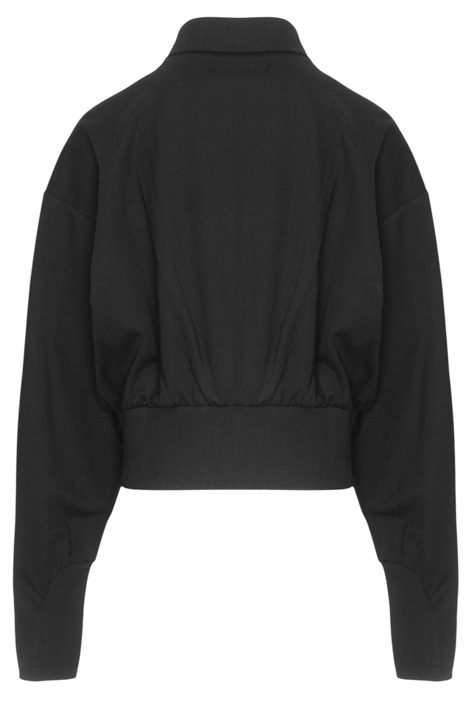 Бомбер АРТ.Short bomber,чер,вис-нейл-лайкра