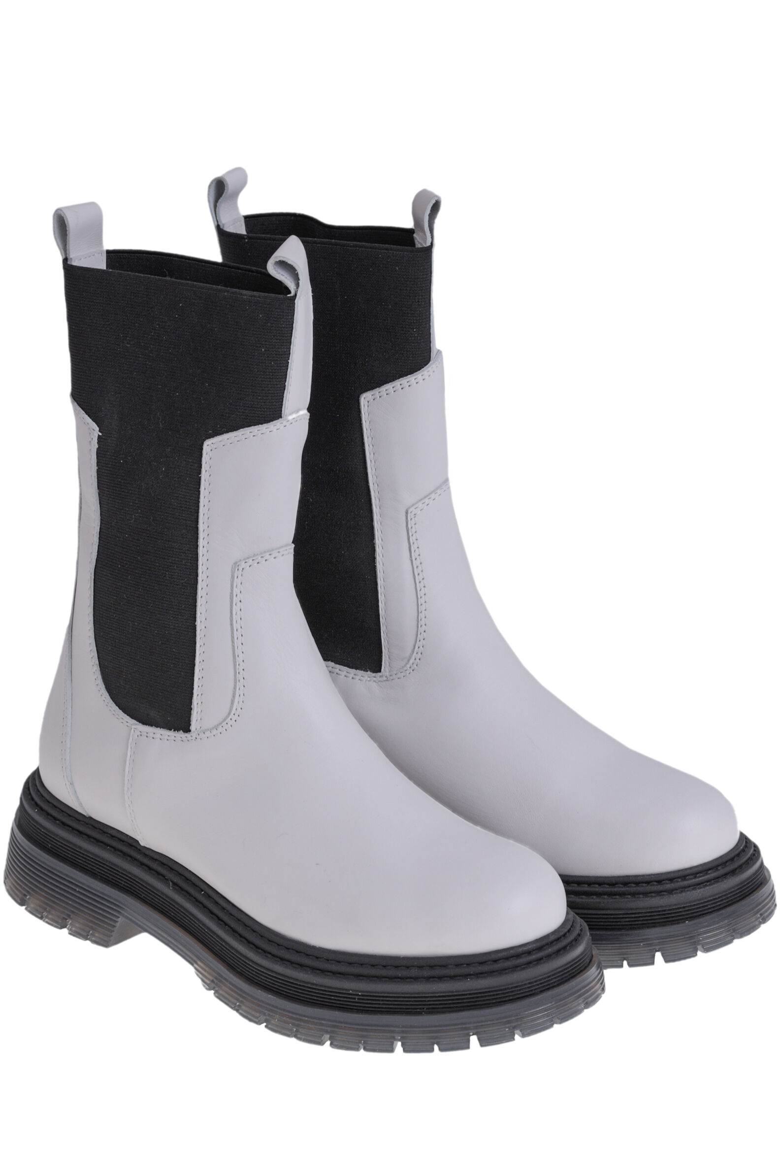 Ботинки жен. АРТ.36643,бел-чер,н.к-тек/н.м