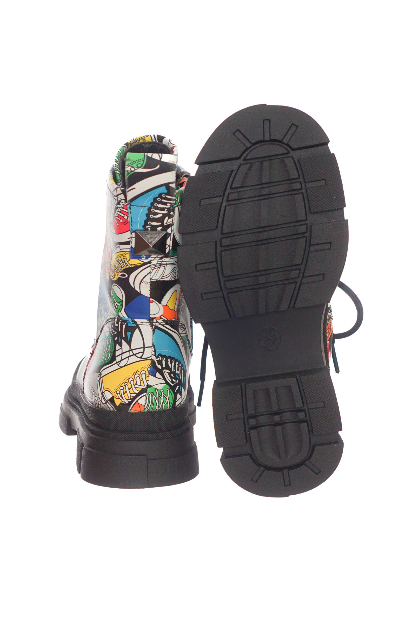 Ботинки дев. АРТ.51-860B,мульт,и.к/тек