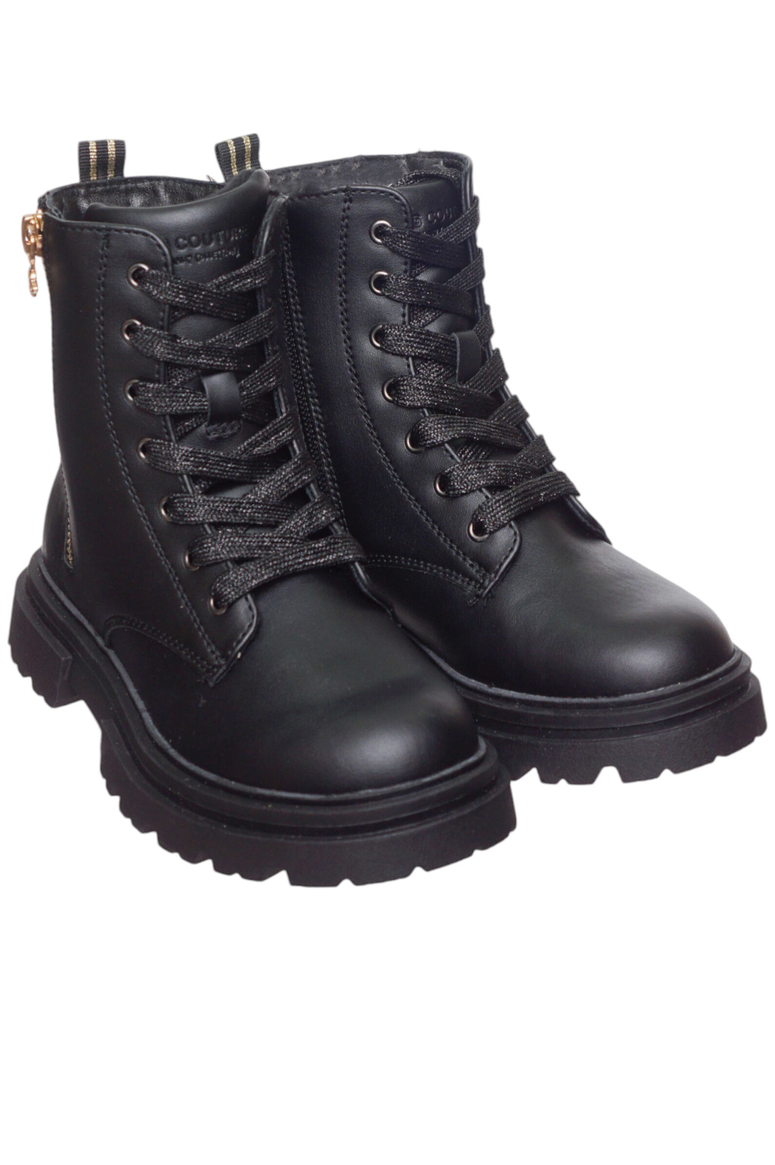 Ботинки дев. АРТ.6975500,чер,и.к/тек