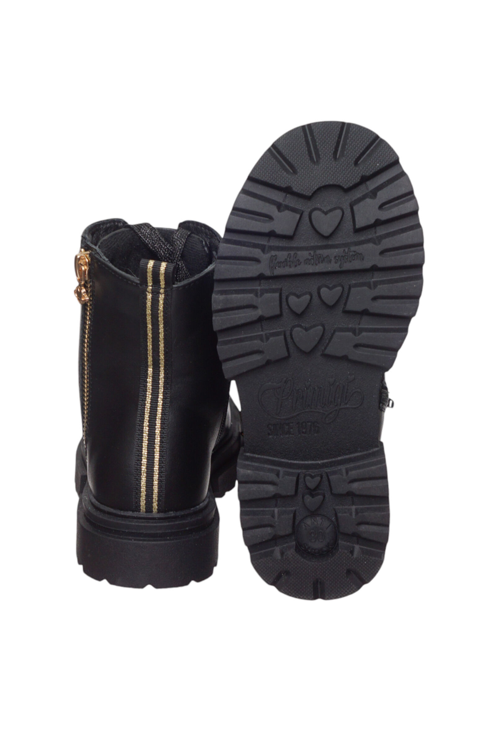 Ботинки дев. АРТ.6975500,чер,и.к/тек