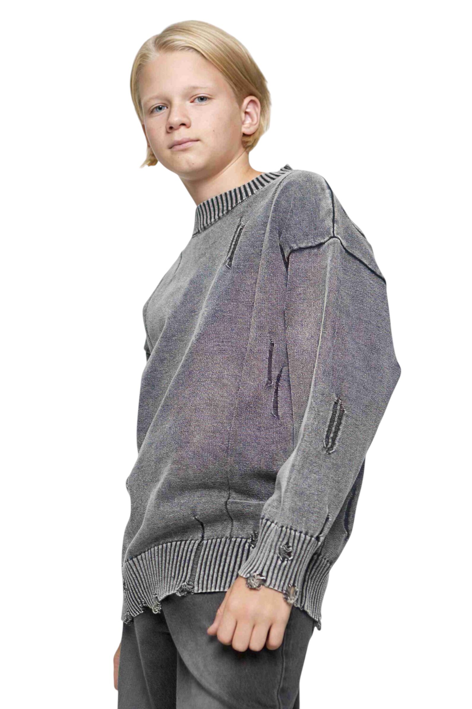 Джемпер АРТ.B-SW35199,сер,хл