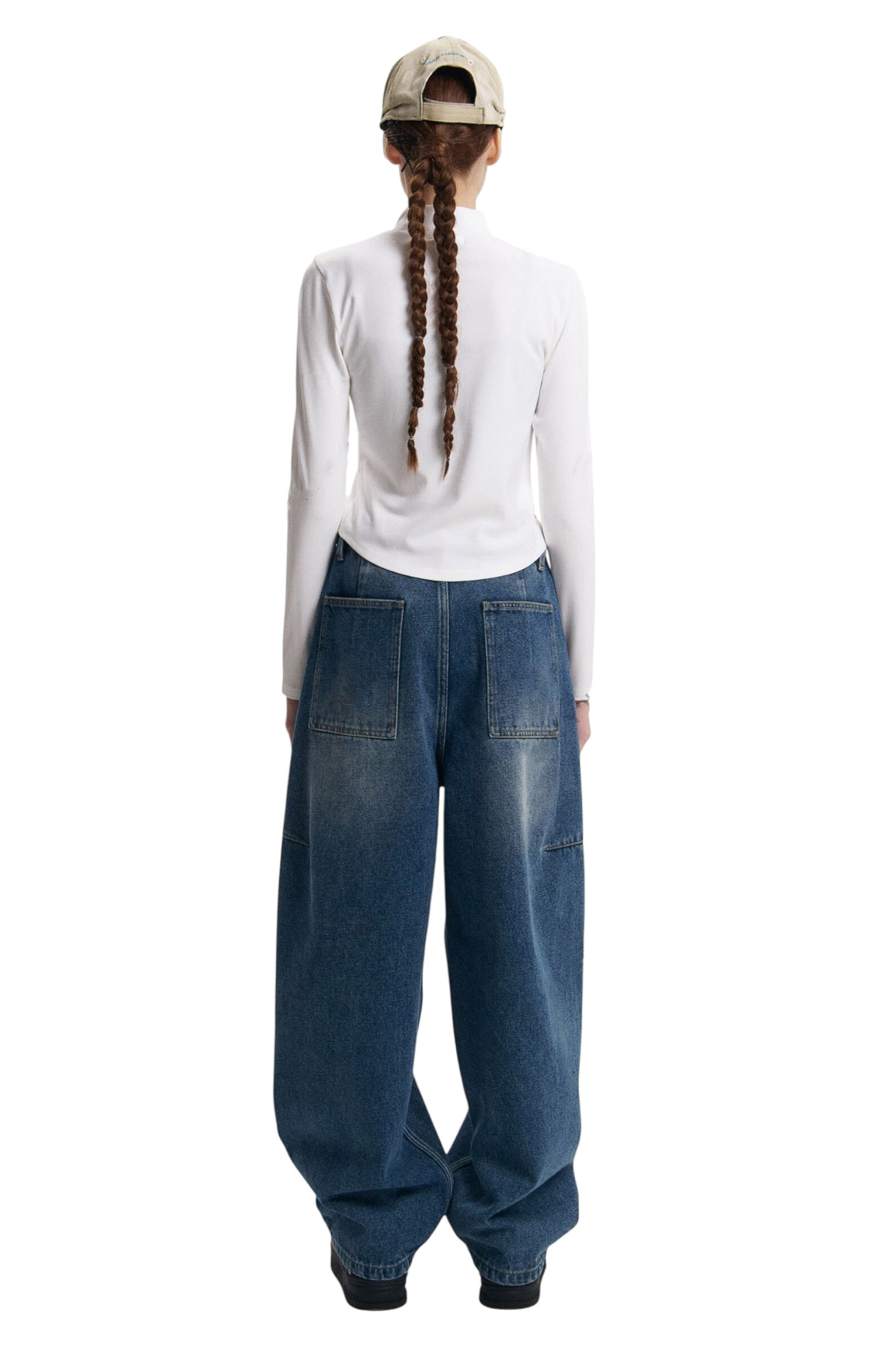 Джинсы дев. АРТ.AT125368,син,хл-пэ