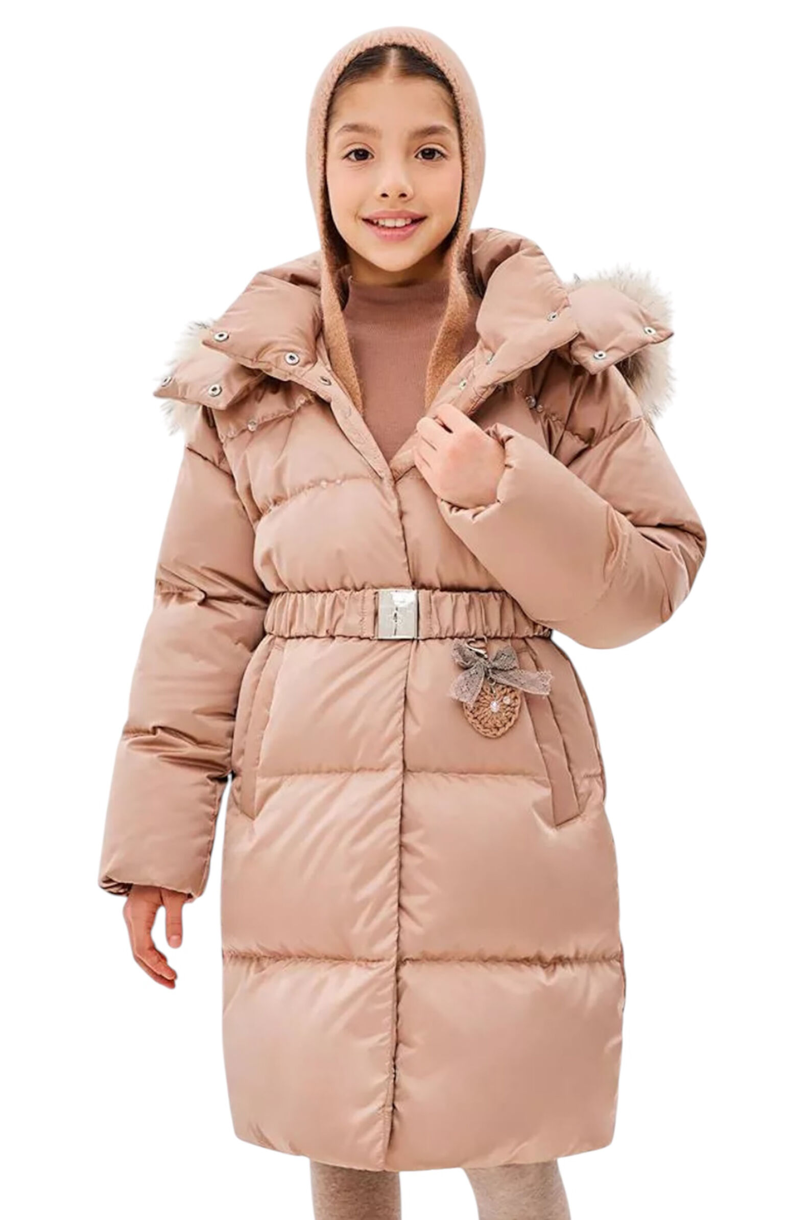 Куртка АРТ.1-084,беж,полиэф/полиэфир/пух-перо