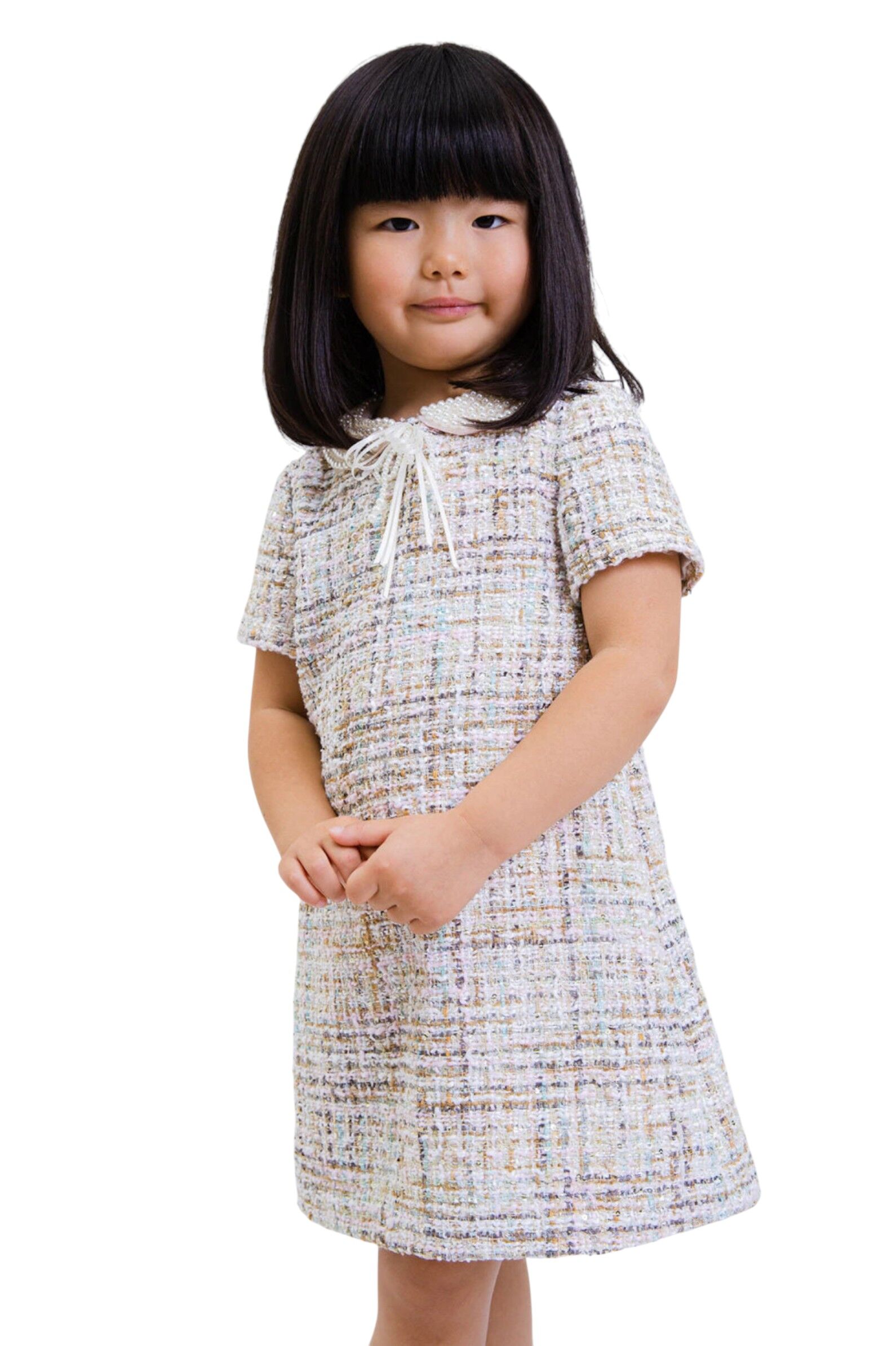 Платье дев. АРТ.2998-126-ВПБ,гол-мол,пэ/пэ-вис