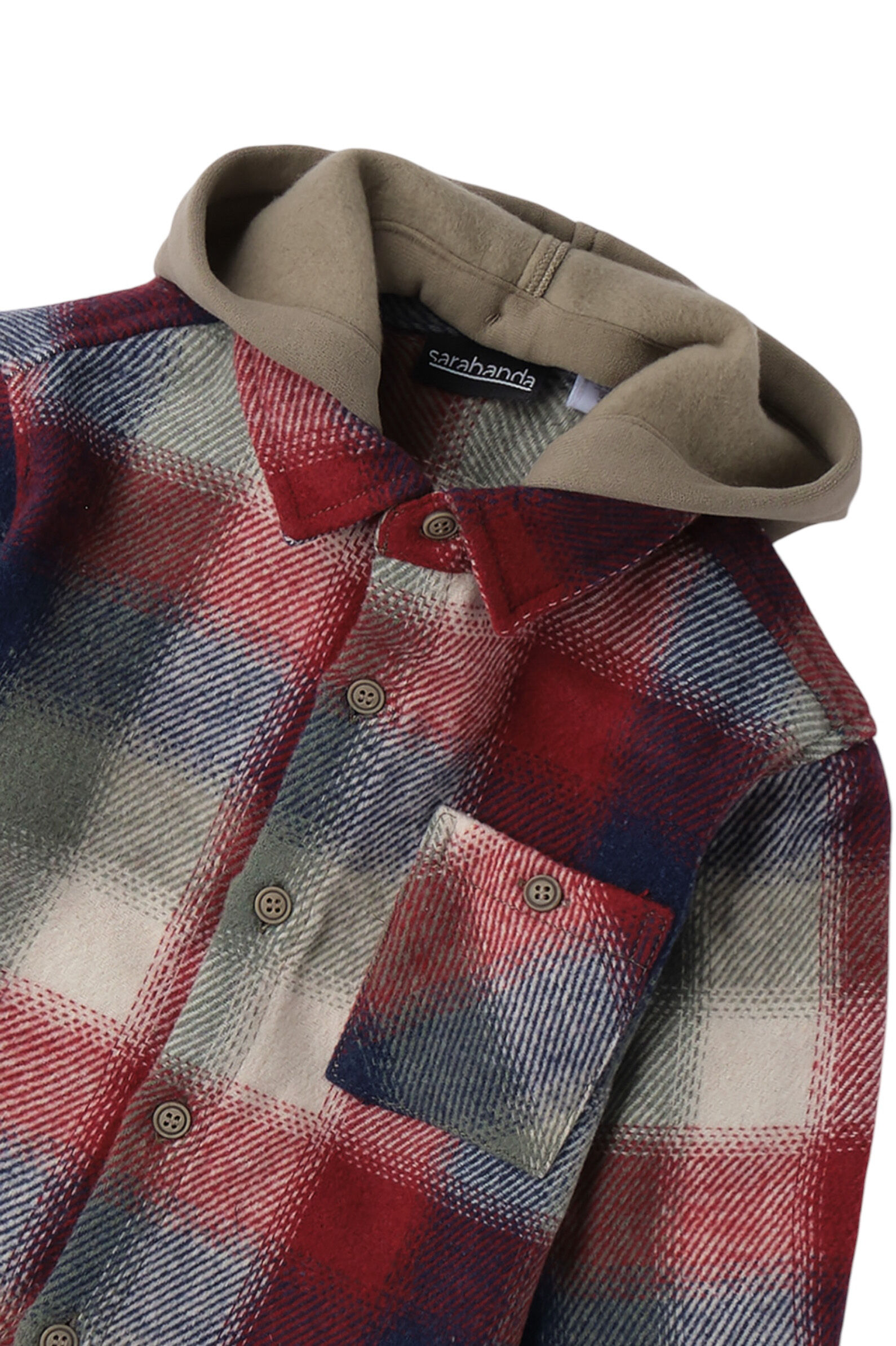 Рубашка мал. АРТ.0.F122.00,крас-син,акр-вис