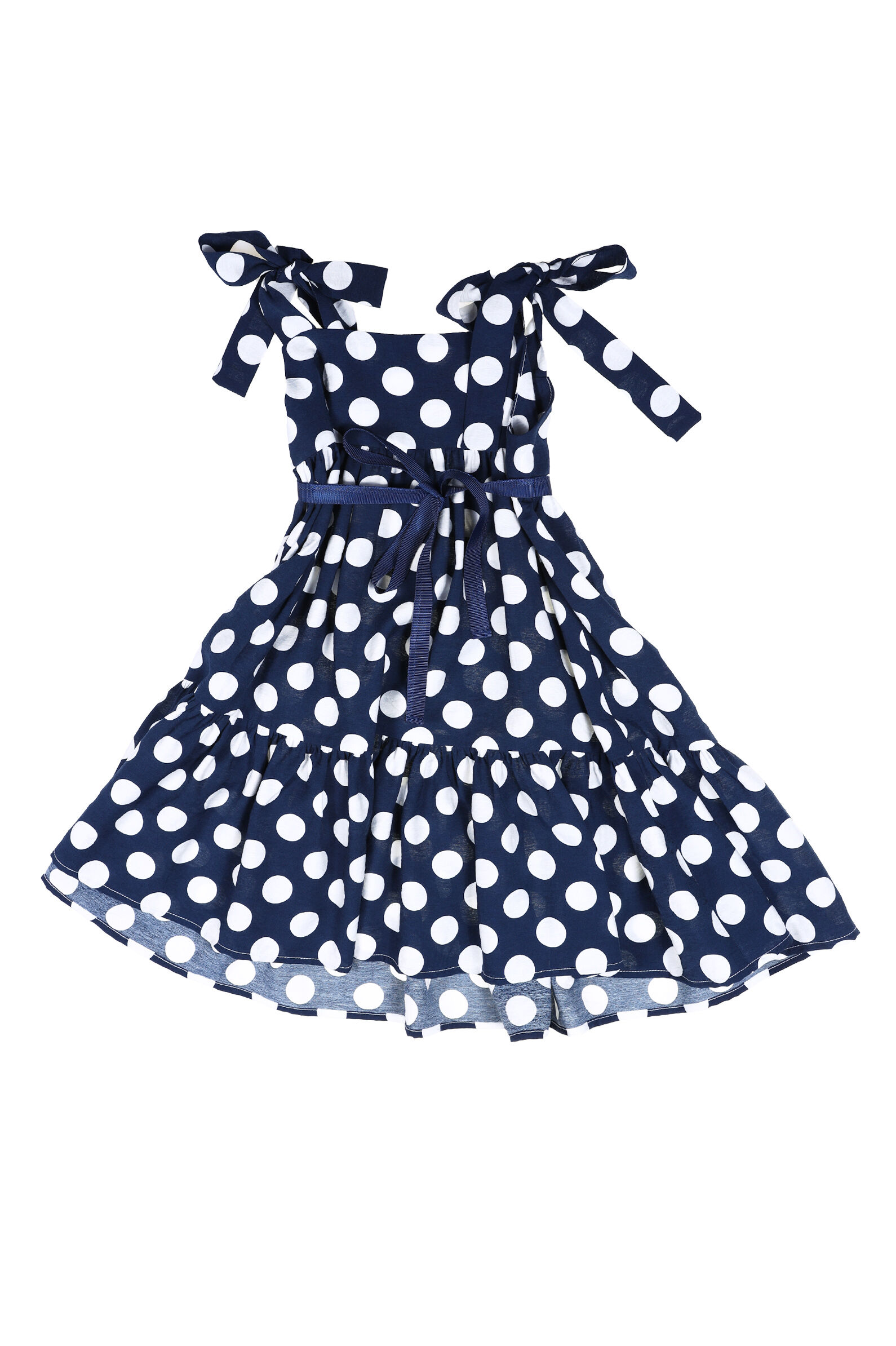 Сарафан дев. АРТ.SR-600V812,син-бел,вис