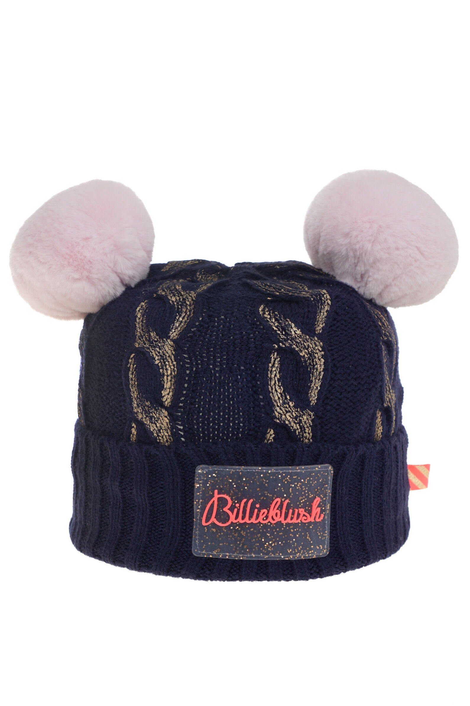 Шапка дев. АРТ.U20608,син,акрил