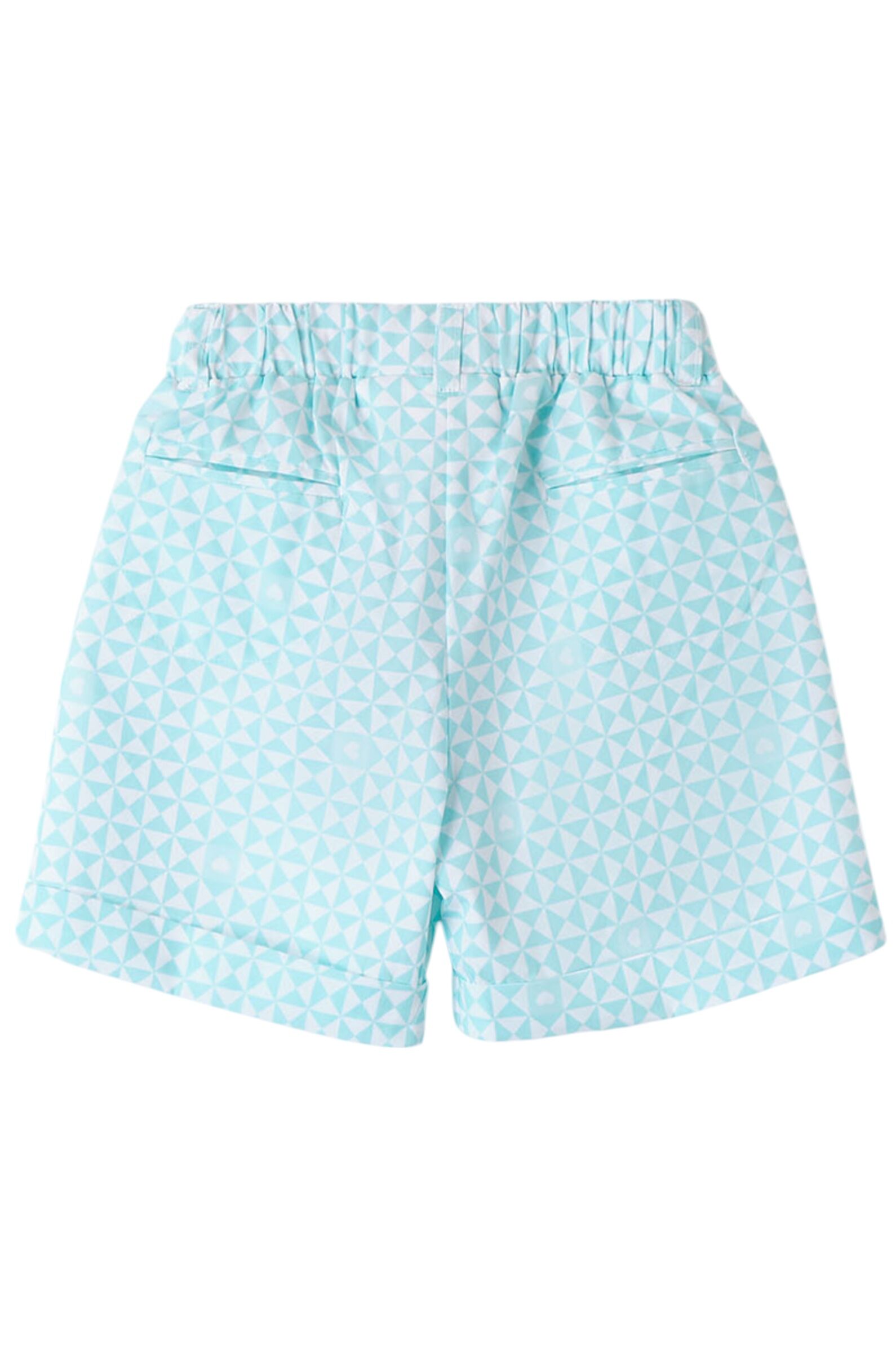 Шорты дев. АРТ.4 8784/00,бел-бирюз,хл