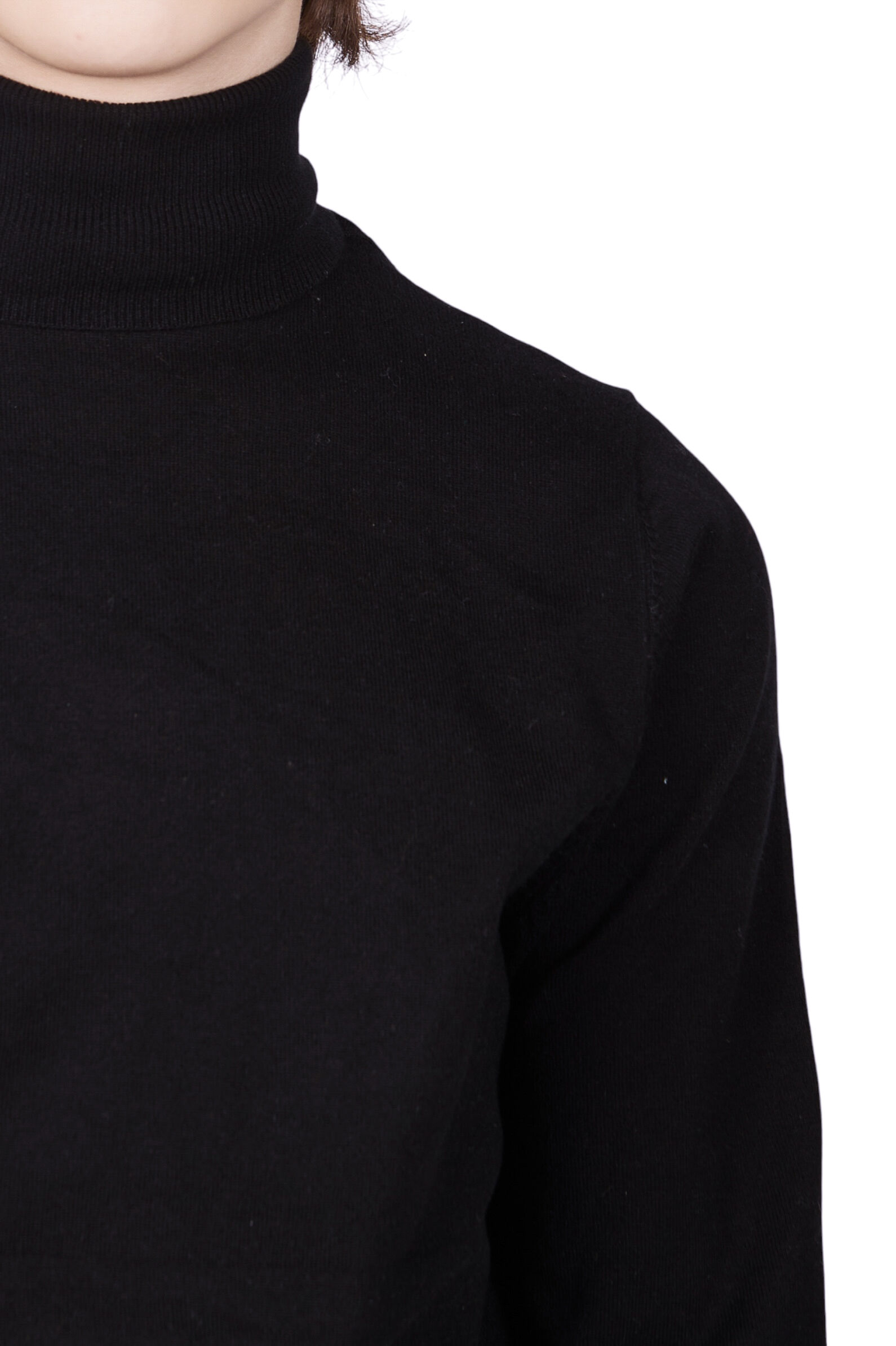 Водолазка мал. АРТ.B-SW35301,чер,хл-эл