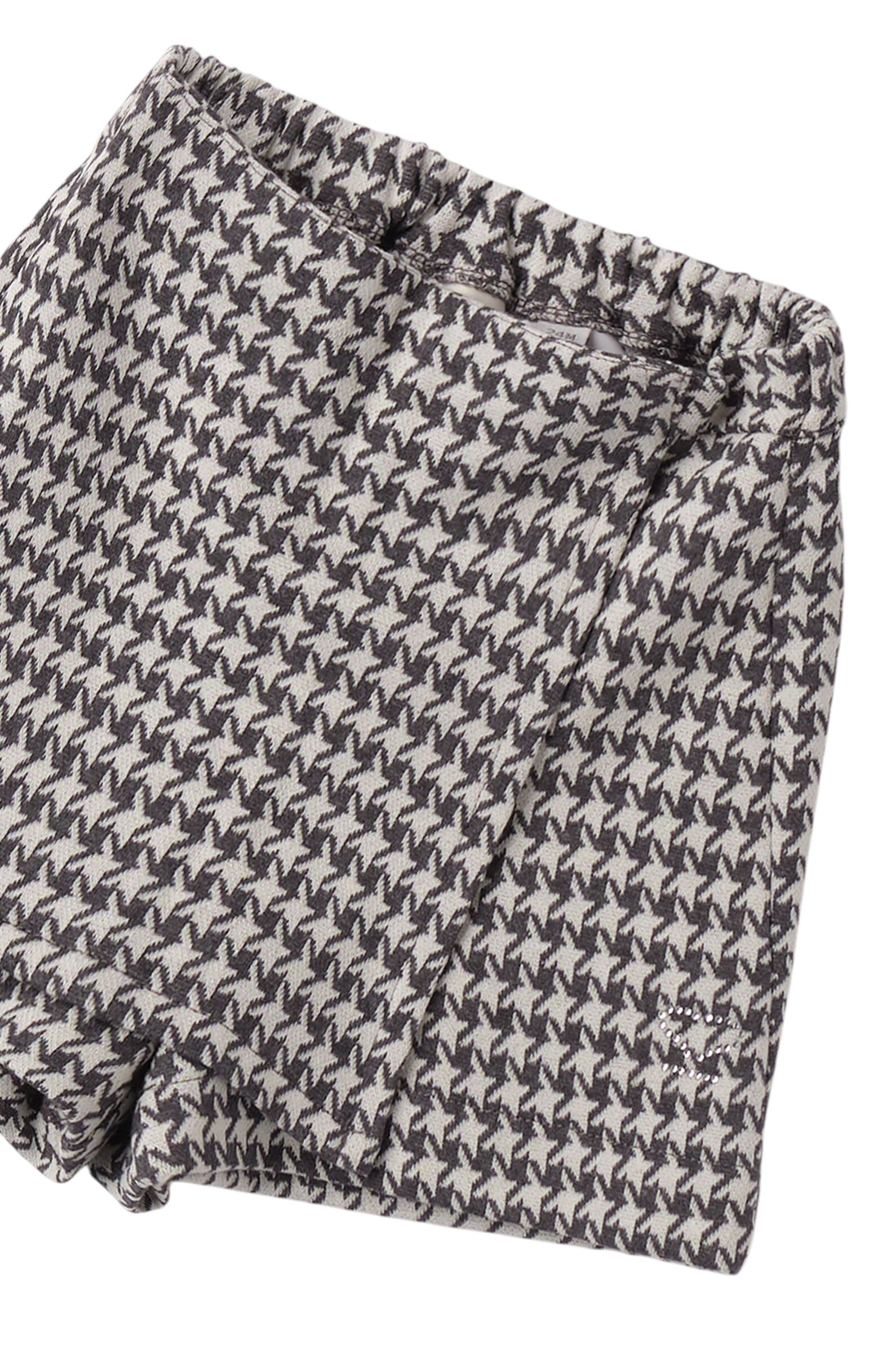 Юбка-Шорты дев. АРТ.0.F361.00,сер-бел,пэ-хл-эл